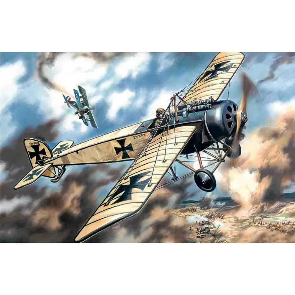 Pfalz E.IV WWI German Fighter 1/72 by ICM