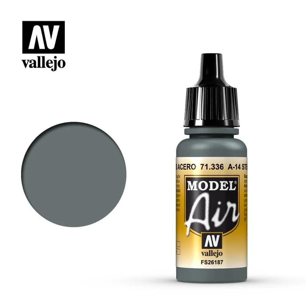 Vallejo Model Air 71.336 A-14 Steel Gray 17mL