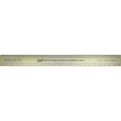 12" Metal Ruler Railroad [HO, N, N, O, S]