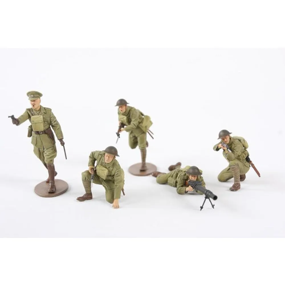 WWII Military Miniatures WWI British Infantry #35339 1/35 Figure Kit by Tamiya