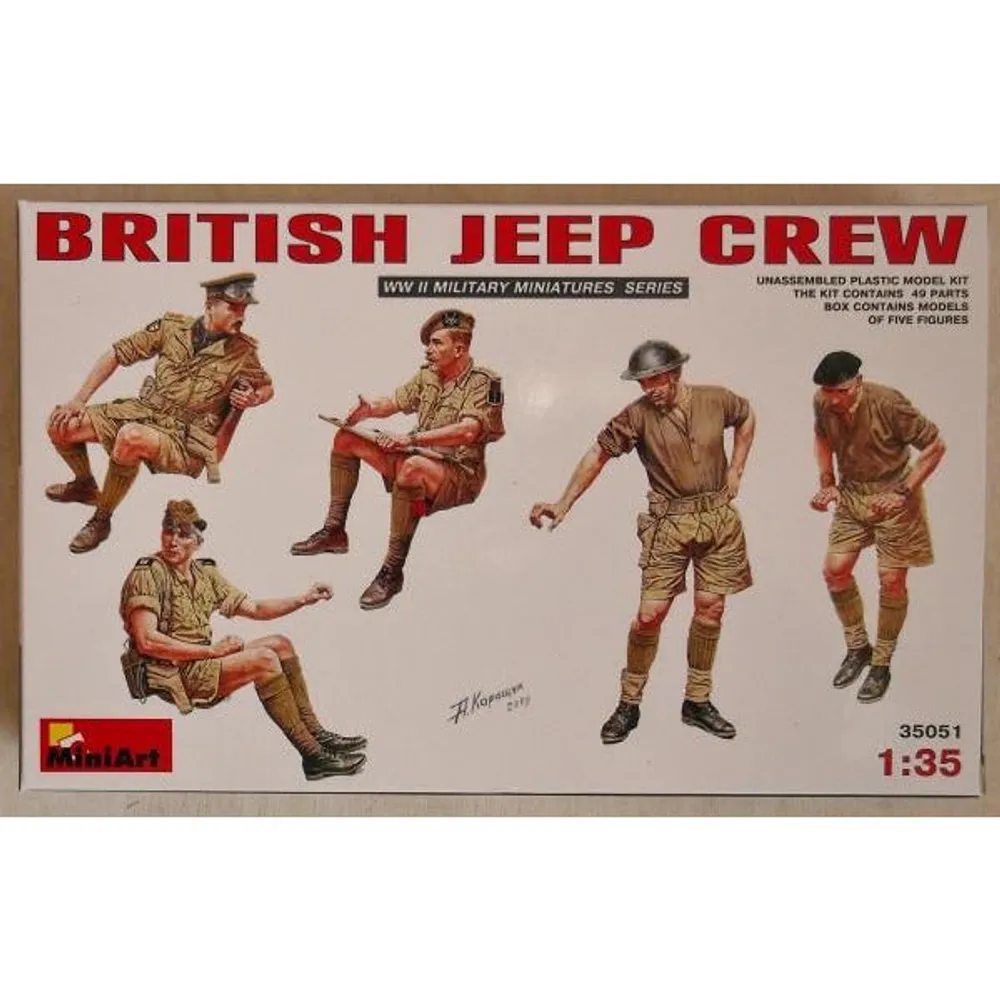 British Jeep Crew #35051 1/35 Figure Kit by MiniArt