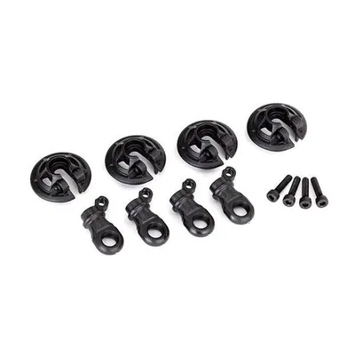 TRA8459 Traxxas Spring retainers, lower (captured) (4)/ 2.5x10 CS (4)