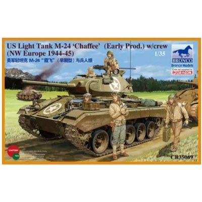 US Light Tank M-24 "Chaffee" (Early Prod.) w/Crew (NW Europe 1944-45) 1/35 by Bronco