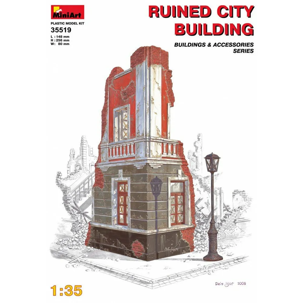 Miniart Ruined City Building 1/35 #35519