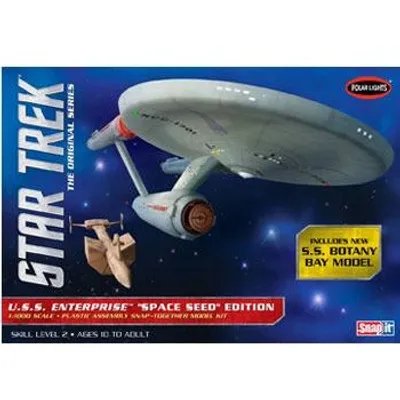 USS Enterprise Space Seed w/Botany Bay Star Trek Model Kit #908 by Polar Lights
