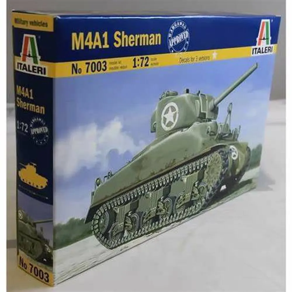 Italeri Military 1/35 M4A1 Sherman Tank with U.S. infantry Kit – Military  Model Depot