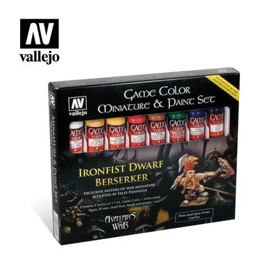 VAL72211 Game Colour Ironfist Dwarf Berserker Paint Set