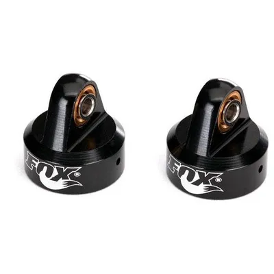 Traxxas Shock caps, aluminum (black-anodized), Fox Shocks (4) TRA8456