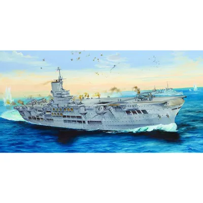 HMS Ark Royal 1/350 Model Ship Kit #65307 by I Love Kit