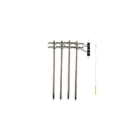 Woodland Scenics Pre-Wired Poles Double Crossbar (N) WOO2251