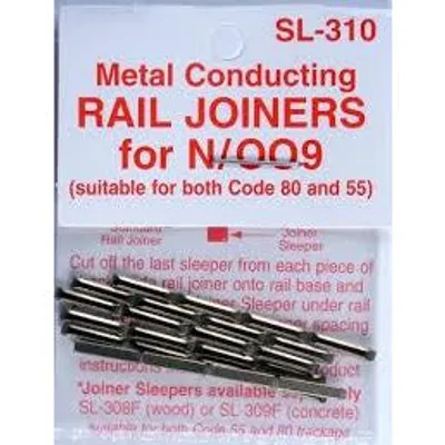 Peco Rail Joiners Conducting N/OO Code 80/55 SL-310