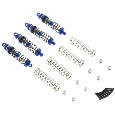 Hot Racing LaTrax Teton Threaded Aluminum Shocks Blue