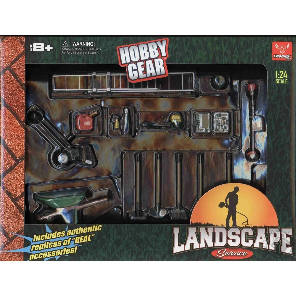 Phoenix Toys Landscaping Accessory Set 1/24 by Phoenix Toys