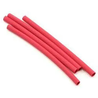 Du-Bro 1/8" Dia. Heat Shrink Tubing Red (4/pkg) DUB437