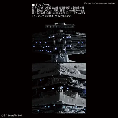 Star Destroyer [Lightning Ver] 1/5000 Star Wars Model Kit #5057625 by Bandai