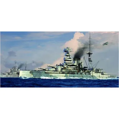 HMS Barham 1941 1/700 Model Ship Kit #05798 by Trumpeter