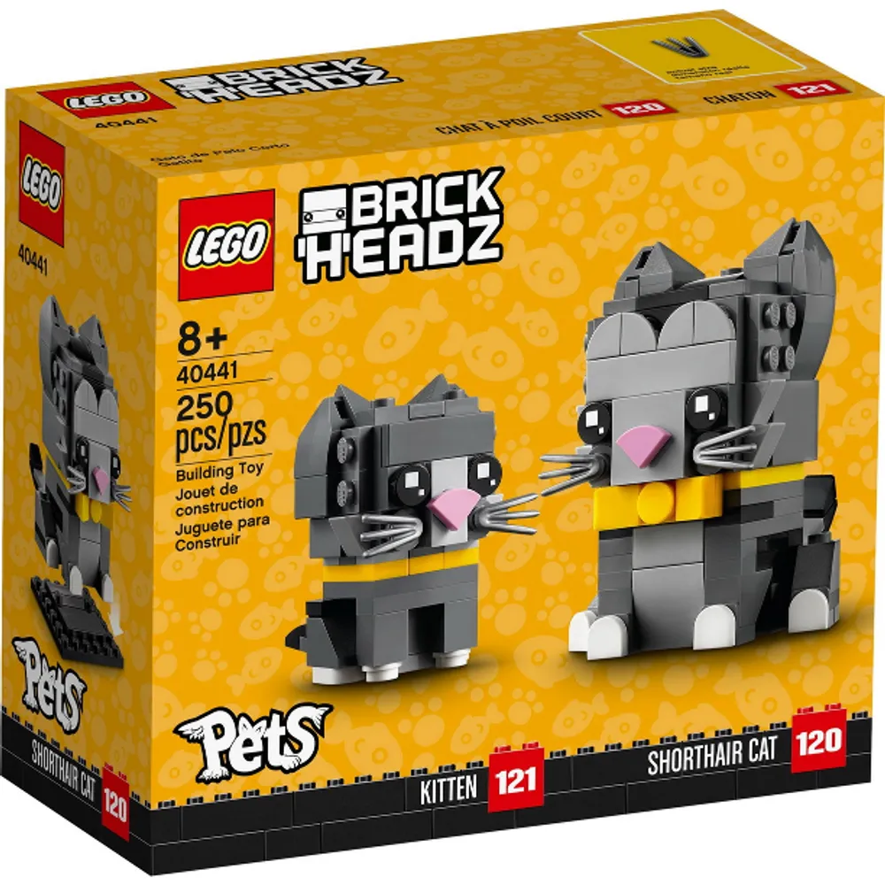 Lego Brickheadz: Kitten and Shorthair Cat 40441