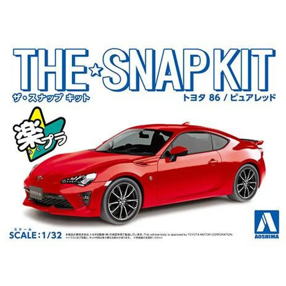 Aoshima The Snap Kit Toyota 86 (BRIGHT Blue) 1/32 #05754 by Aoshima