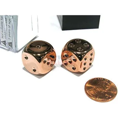 Chessex Plated Dice 16mm D6 - Assorted