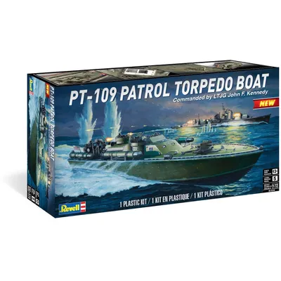 PT-109 Patrol Torpedo Boat Commanded by JFK 1/72 Model Ship Kit #0319 by Revell