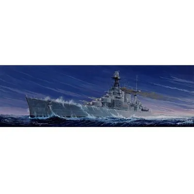 HMS Hood 1/350 Model Ship Kit #5302 by Trumpeter