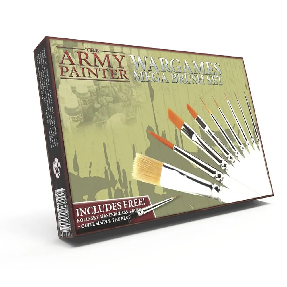 The Army Painter Wargames Mega Brush Set #TAPST5113