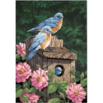 Dimensions Paint by Numbers Garden Bluebirds w/Bird House (14"x20")