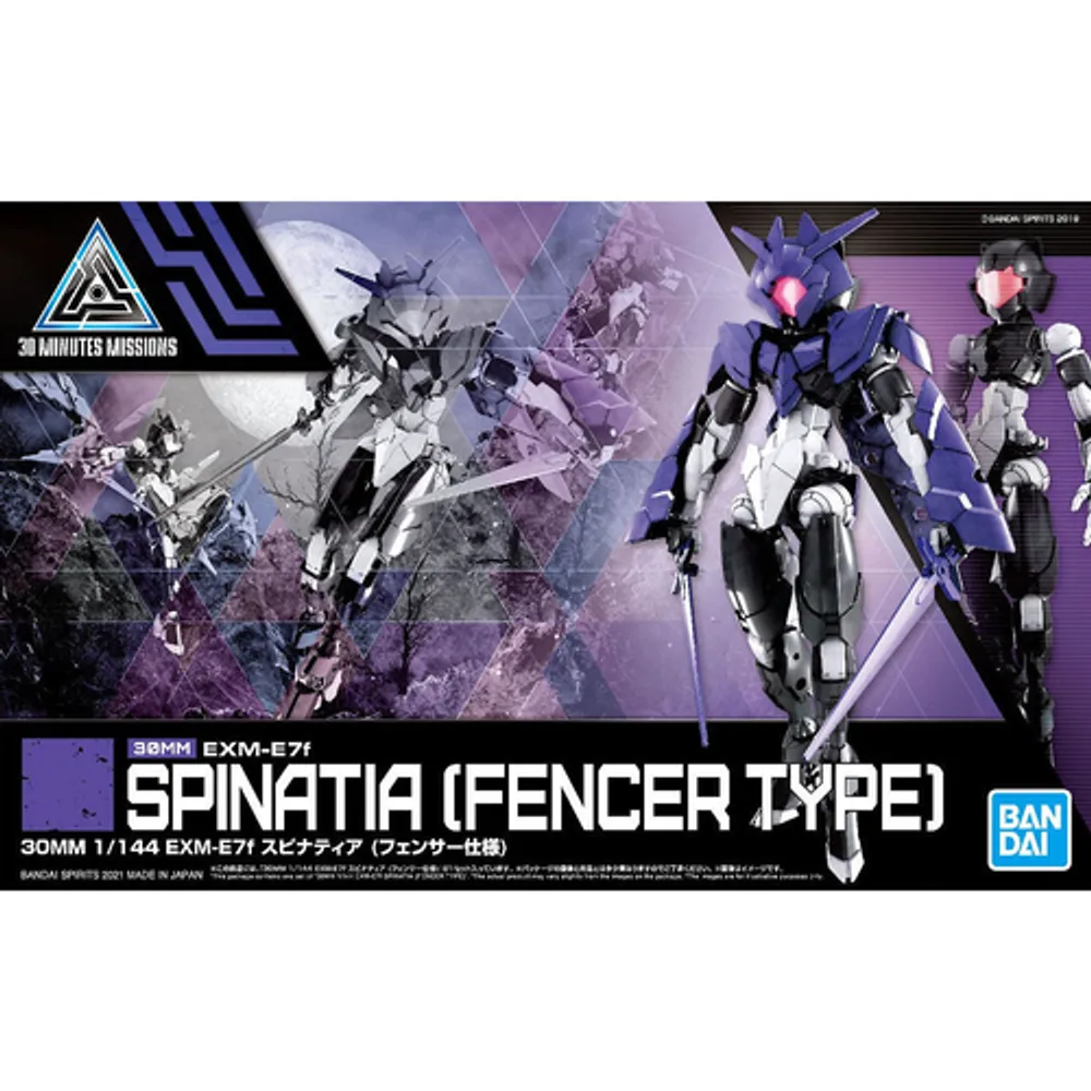 Spinatia (Fencer Type) 1/144 30 Minutes Missions Model Kit #5061789 by Bandai