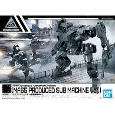 Mass Produced Sub Machine Ver 1/144 Extended Armament Vehicle 30 Minutes Missions Accessory Model Kit #5062071 by Bandai