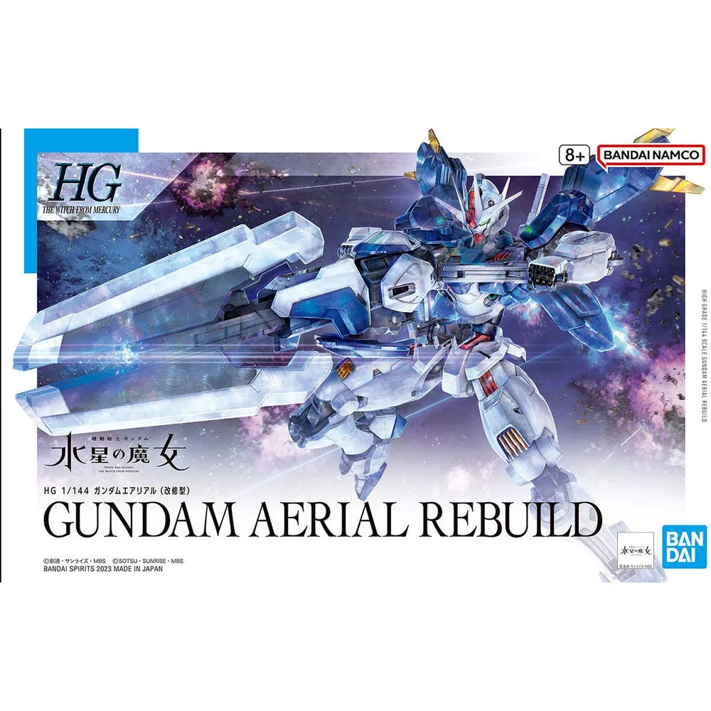 HG 1/144 The Witch from Mercury #19 XVX-016RN Gundam Aerial Rebuild #5065096 by Bandai