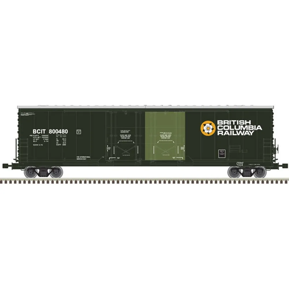 Evans 53' Double Plug Door Box Car BC Rail Road #800505