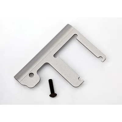 TRA5361A Chassis Brace, Revo/Slayer (3mm 6061-T6 Aluminum) (Titanium- Anodized)/ 4x16mm Bcs