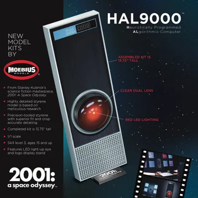 HAL 9000 1/1 2001: A Space Odyssey Model Kit #2001-5 by Moebius