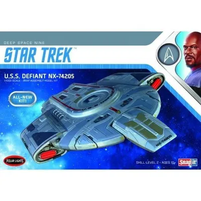 USS Defiant 1/1000 Polar Lights Star Trek Deep Space Nine Model Kit #952 by Polar Lights