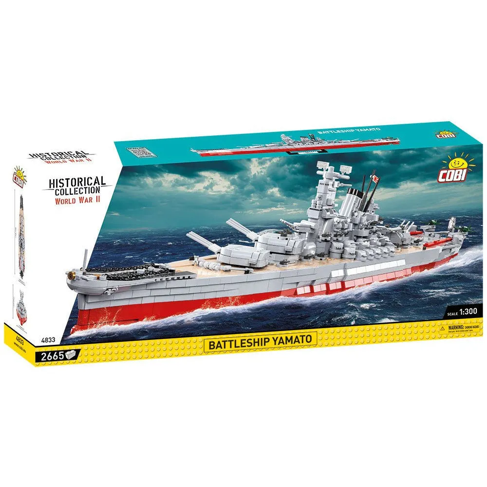 Cobi Historical Collection WWII: 4833 Battleship Yamato 2665 PCS