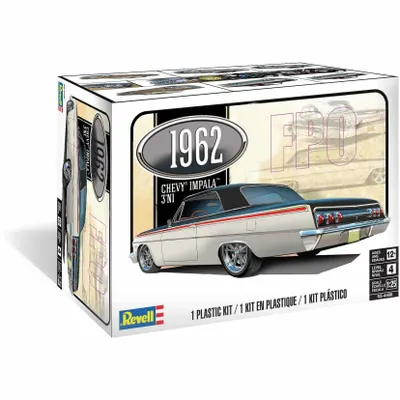 1962 Chevrolet Impala SS Hardtop 3-in-1 1/25 Model Car Kit #4466 by Revell