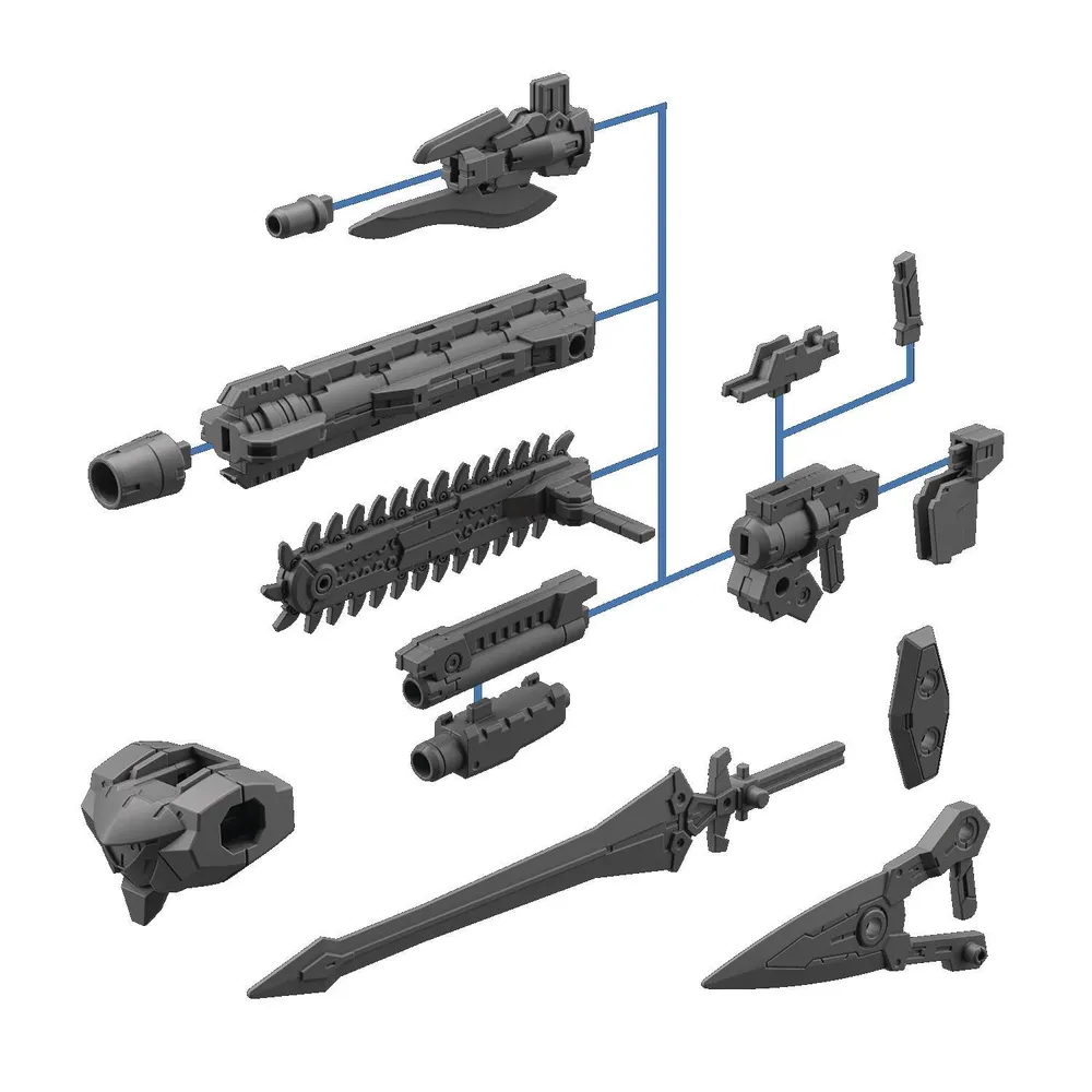 Option Weapon 1 for Rabiot 1/144 30 Minutes Missions Accessory Model Kit #5060457 by Bandai