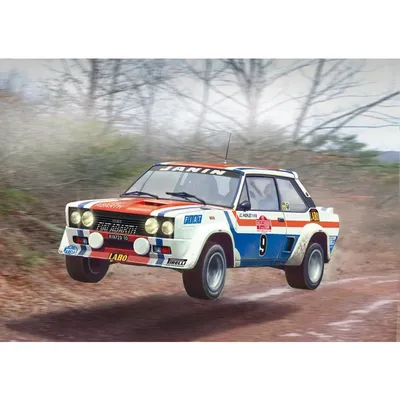 Fiat 131 Abarth 1977 San Remo Rally 1/24 #3621 by Italeri