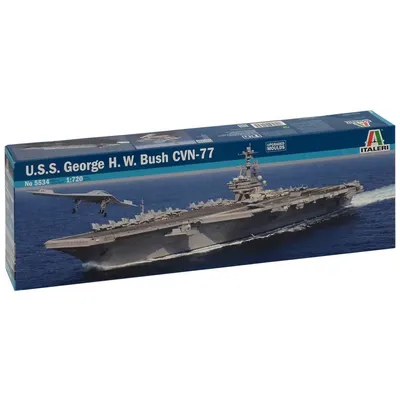 USS George H.W. Bush CVN-77 1/720 Model Aircraft Carrier Kit #5534 by Italeri