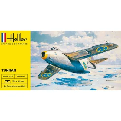 Saab J-29 Tunnan 1/72 by Heller