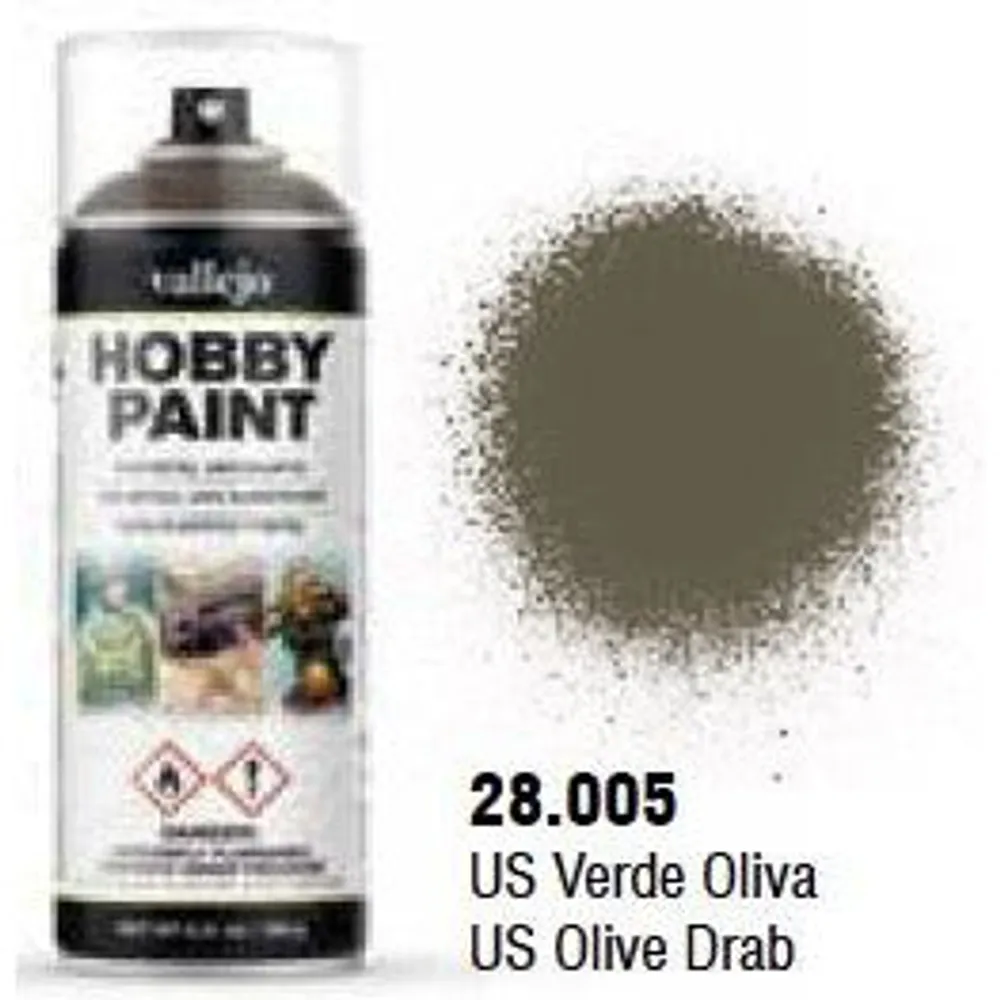 VAL28005 US Olive Drab Aerosol (400ml) WWII AFV Color Primer