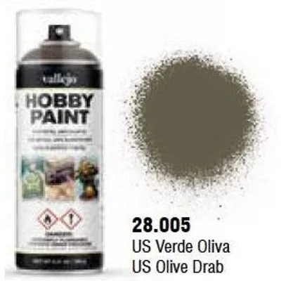 VAL28005 US Olive Drab Aerosol (400ml) WWII AFV Color Primer