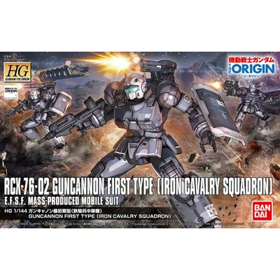 HG 1/144 The Origin #11 RCX-76-02 Guncannon First Type (Iron Cavalry Squadron) #5060656