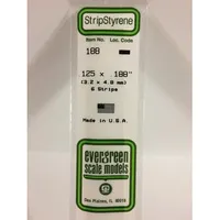 Evergreen #188 Styrene Strips: Dimensional 6 pack 0.125" (3.2mm) x 0.188" (4.8mm) x 14" (35cm)