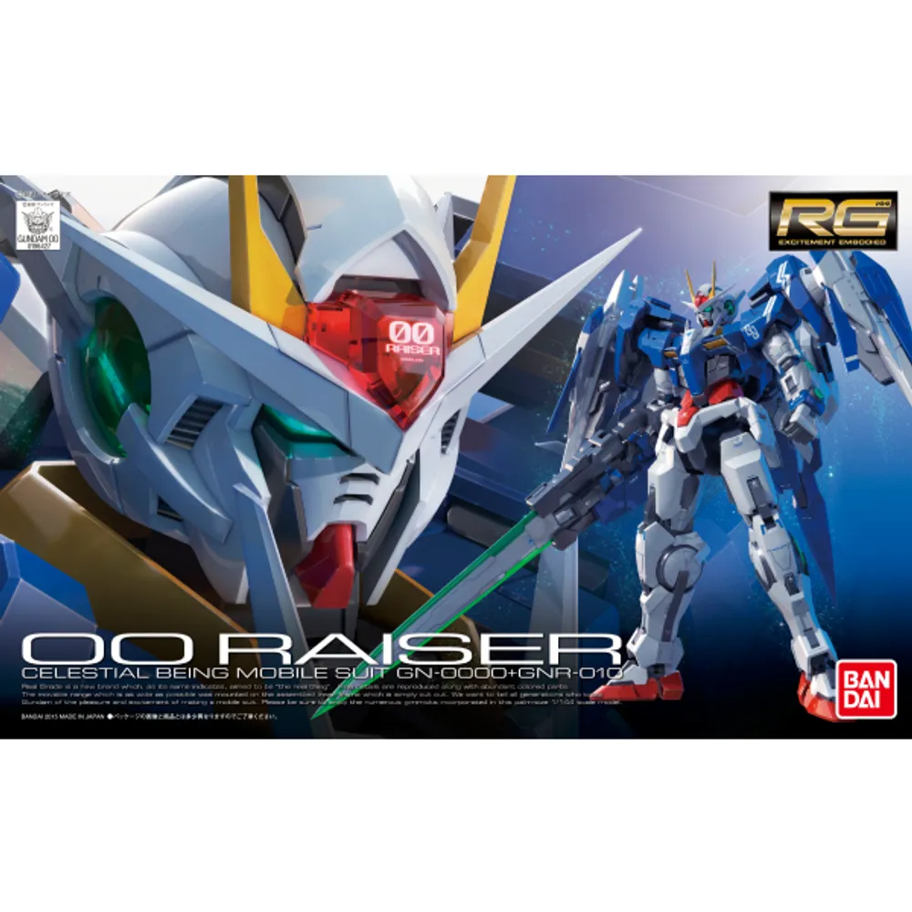 RG 1/144 GN-0000 + GNR-010 00 Raiser #5061603 by Bandai