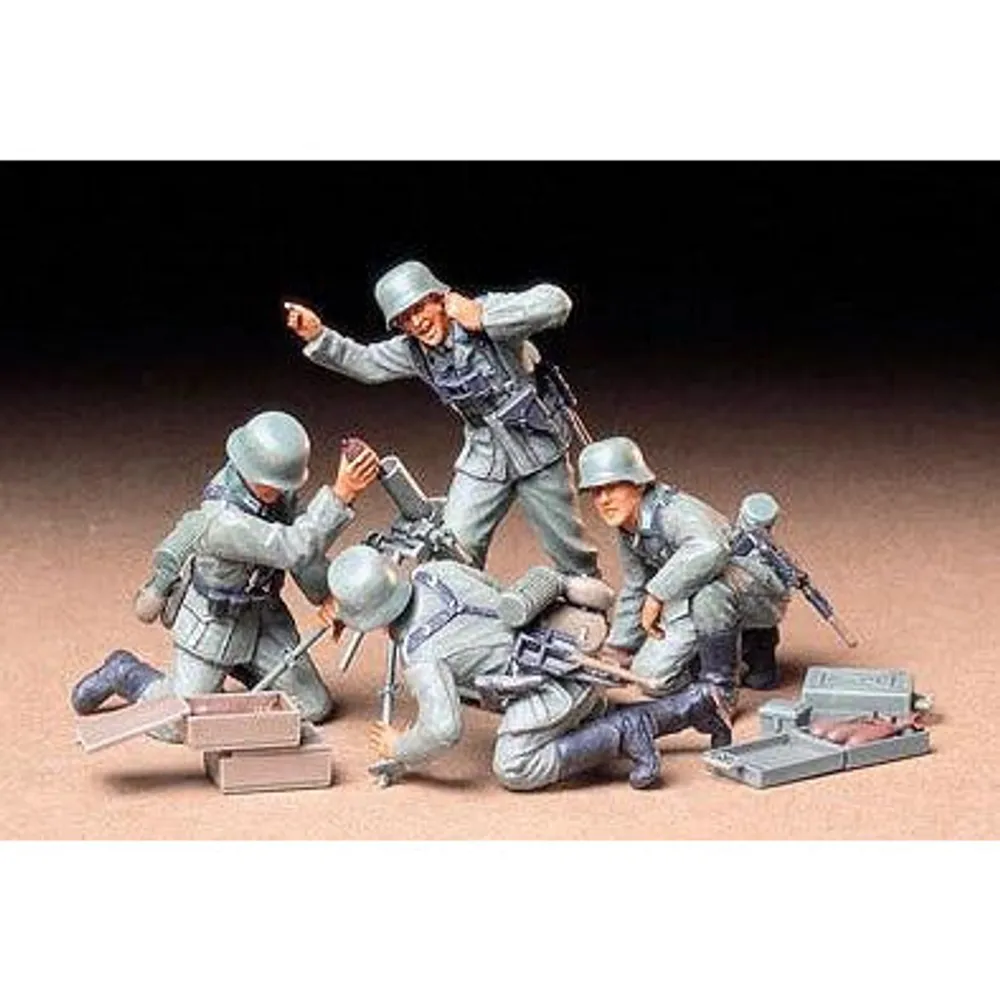 WWII German Infantry Mortar Team #35193 1/35 Figure Kit by Tamiya