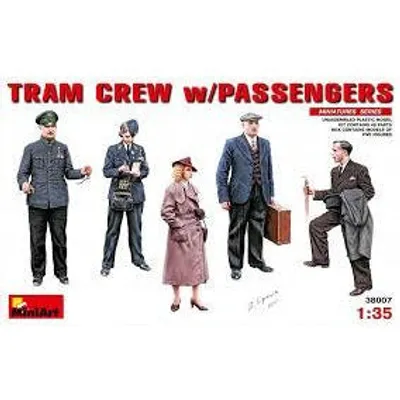 Tram Crew Passengers #38007 1/35 Scenery Kit by MiniArt