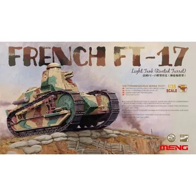 French FT-17 Light Tank Riveted Turret 1/35 by Meng