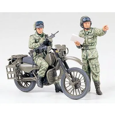 JGSDF Motorcycle Reconnaissance Set #35245 1/35 Figure Kit by Tamiya
