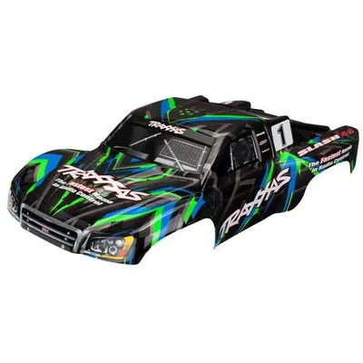 Traxxas Body, Slash 4X4, green (painted, decals applied) TRA6816G